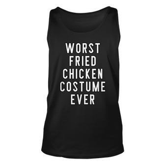 Couples Halloween Costume Worst Fried Chicken Costume Ever Unisex Tank Top - Seseable