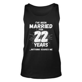 Couples Married 22 Years - Funny 22Nd Wedding Anniversary Unisex Tank Top | Mazezy