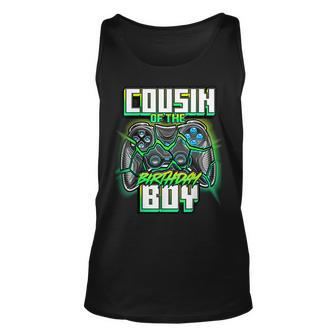Cousin Of The Birthday Boy Matching Family Video Game Party Unisex Tank Top - Seseable