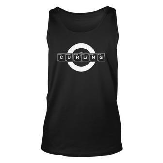 Curling Elementary Periodic Table Fun Gift Unisex Tank Top | Mazezy