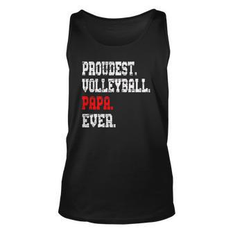 Custom Volleyball Papabest Papa Ever Gift Unisex Tank Top | Mazezy