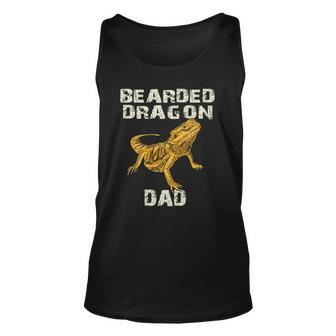 Cute Bearded Dragon Dad Lover Gift Owner Love Unisex Tank Top | Mazezy