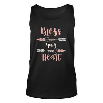 Cute Bless Your Heart Southern Culture Saying Unisex Tank Top | Mazezy