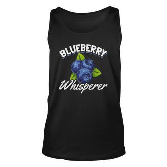 Cute Blueberry Whisperer Blueberry Lovers Blueberries Unisex Tank Top | Mazezy