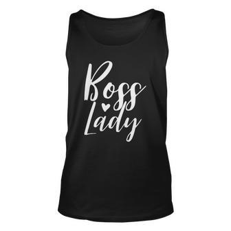 Cute Boss Lady Proud Business Owner Unisex Tank Top | Mazezy