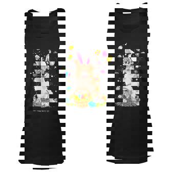 Cute Corgi Egg Easter Day Dog Dad Dog Mom Unisex Tank Top - Thegiftio UK