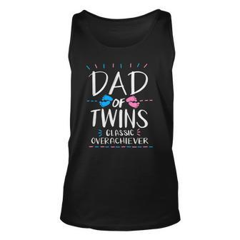Cute Dad Of Twins Classic Overachiever Parenting Tank Top | Mazezy