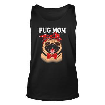 Cute Pug Mom Dogs Tee Dog Lovers For Women Tank Top | Mazezy