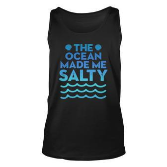 Cute Salt Water Beaches Ocean Make Me Salty Sea Shells Unisex Tank Top | Mazezy
