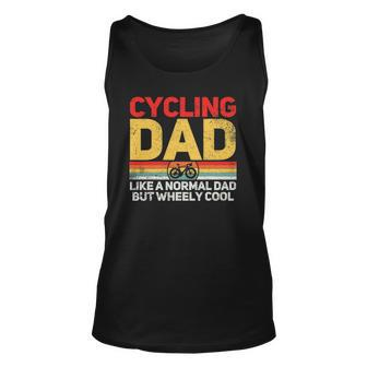 Cycling Cyclist Dad Fathers Day Unisex Tank Top | Mazezy