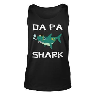 Da Pa Grandpa Gift Da Pa Shark Unisex Tank Top - Seseable