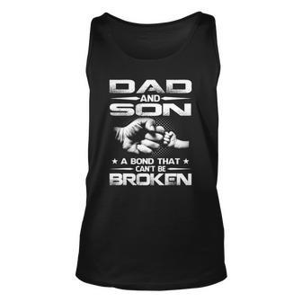 Dad And Son A Bond That Cant Be Broken Unisex Tank Top | Mazezy