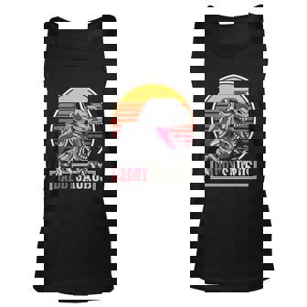 Dad Cool Dinosaur Fathers Day Gift Idea Daddysaurusrex Unisex Tank Top | Mazezy