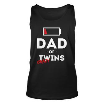 Mens Dad Of Crazy Twins Clothes Father Husband Dad Men Tank Top | Mazezy