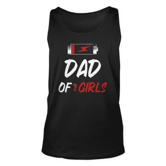 Dad Of 2 Girls Dadfather Dad Father Day Father Unisex Tank Top | Mazezy