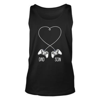 Dad Son Gaming Fathers Day Cool Video Game Matching Gamer Unisex Tank Top | Mazezy