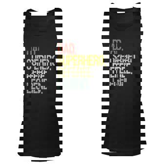 Dad Superhero Referee Legend Fathers Day Unisex Tank Top | Mazezy