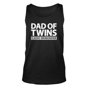Mens Dad Of Twins Classic Overachiever Twin Dad To Be 2022 New Dad Tank Top | Mazezy DE