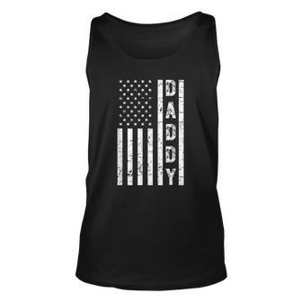 Mens Daddy American Flag Fathers Day Patriotic Usa 4Th Of July Tank Top | Mazezy