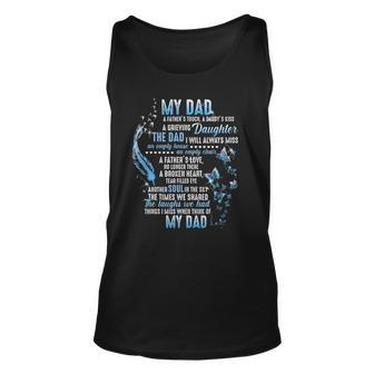 Daddys Girl Fathers Memories Missing My Dad In Heaven Poem Unisex Tank Top | Mazezy