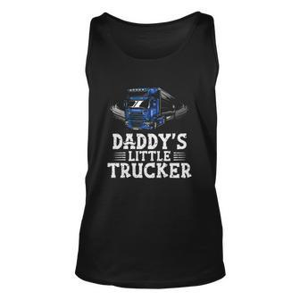 Daddys Little Trucker Truck Driver Trucking Boys Girls Unisex Tank Top | Mazezy