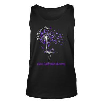 Dandelion Faith Hope Love Chiari Malformation Awareness Flo Unisex Tank Top - Thegiftio UK