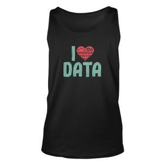 Data Encoder I Love Statistics Data Science Data Analysts Unisex Tank Top | Mazezy