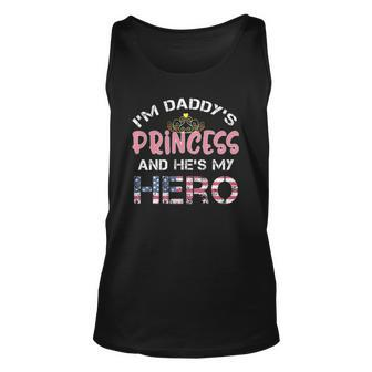 Daughter Of Soldier Military Family Tee Hes My Hero Unisex Tank Top | Mazezy