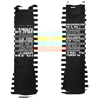 Dear Dad Great Job Were Awesome Thank You Father Unisex Tank Top | Mazezy