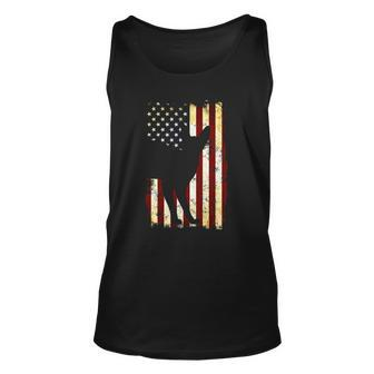 Devon Rex Silhouette American Flag 4Th Of July Unisex Tank Top | Mazezy