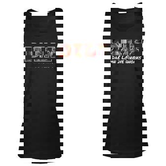 Dilf Damn I Love Fireworks July 4Th New Years Funny Saying Unisex Tank Top | Seseable CA