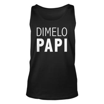 Womens Dimelo Papi Colombian Puerto Rican Dominican Mexican Latin V-Neck Tank Top | Mazezy