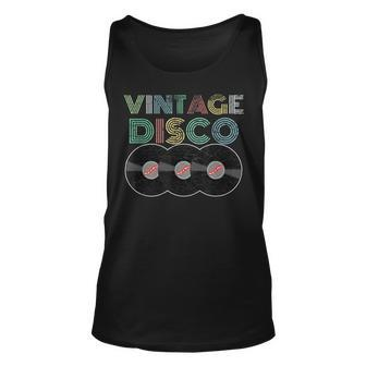 Distressed 1970S Vintage Disco T Unisex Tank Top - Thegiftio UK