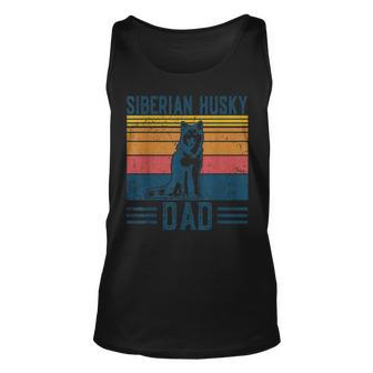 Dog Husky Dad - Vintage Siberian Husky Dad Unisex Tank Top - Thegiftio UK