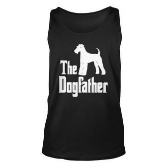 The Dogfather Airedale Terrier Silhouette Idea Classic Tank Top | Mazezy