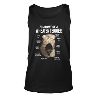 Dogs 365 Anatomy Of A Soft Coated Wheaten Terrier Dog Unisex Tank Top | Mazezy