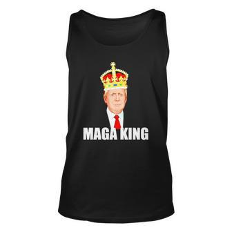 Donald Trump Maga King Hilarious Imperial Crown Unisex Tank Top | Mazezy