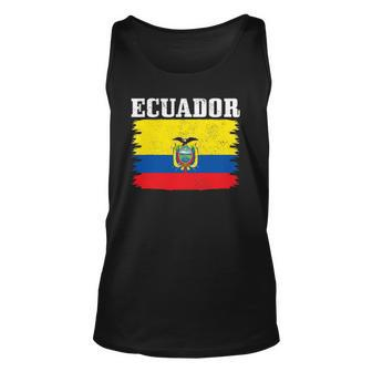 Ecuador Ecuadorian Flag Pride Roots Unisex Tank Top | Mazezy