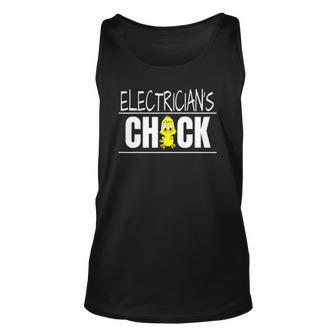 Electricians Chick Gift Wife Girlfriend Unisex Tank Top | Mazezy