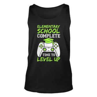 Elementary Complete Time To Level Up Kids Graduation Unisex Tank Top - Seseable