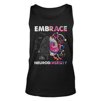 Embrace Neurodiversity Funny V4 Unisex Tank Top | Favorety