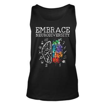 Embrace Neurodiversity Funny V5 Unisex Tank Top | Favorety