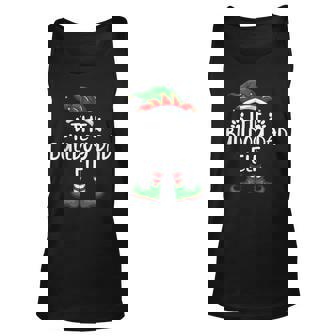 English Bulldog Dad Dog Elf Christmas Matching X Mas Pajama Unisex Tank Top - Thegiftio