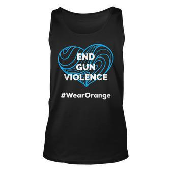 Enough End Gun Violence Wear Orange Unisex Tank Top | Mazezy