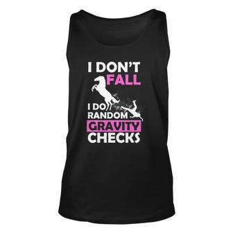 Equestrian Sport Vaulting Show Jumping Gravity Unisex Tank Top | Mazezy