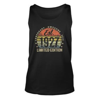 Est 1927 Limited Edition 95Th Birthday Gifts 95 Years Old Unisex Tank Top | Mazezy