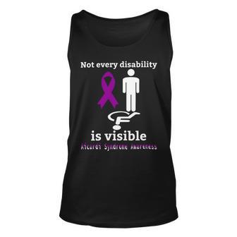 Every Disability Is Visible Aicardi Syndrome Awareness Purple Ribbon Aicardi Syndrome Support Aicardi Syndrome Awareness Unisex Tank Top | Favorety UK