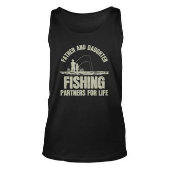 Father & Daughter Fishing Partners - Fathers Day Gift Unisex Tank Top | Mazezy