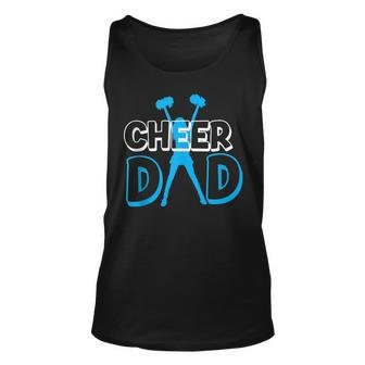 Father Cheerleading Gift From Cheerleader Daughter Cheer Dad V3 Unisex Tank Top - Seseable