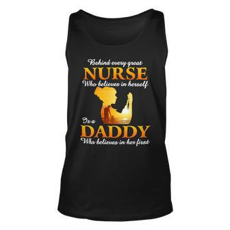 Father Grandpa Behind Every Great Nurse Is A Daddy249 Family Dad Unisex Tank Top - Monsterry UK